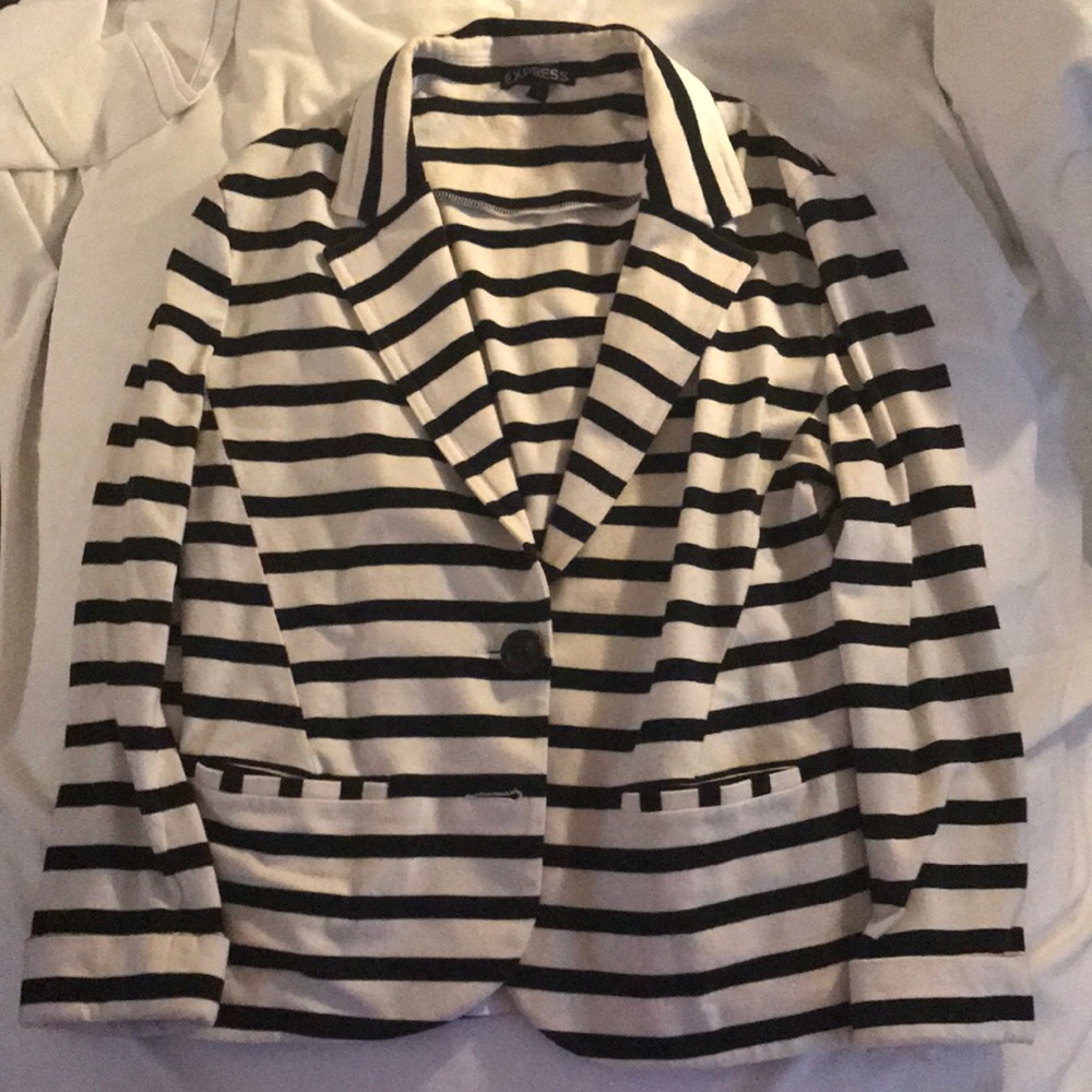 Stripped Express Cotton Blazer